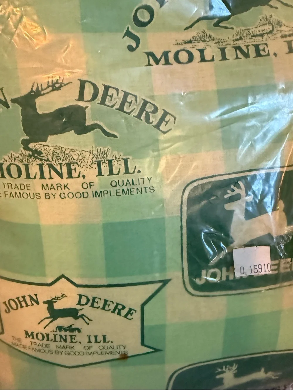 John Deere decorative throw